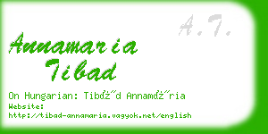 annamaria tibad business card